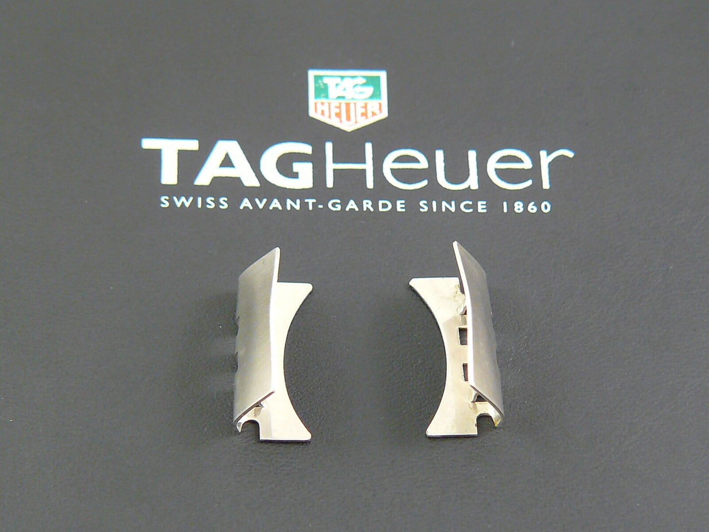 2 Endglieder Jubiläumsarmband Heuer 980.023L Auricoste Spirotechnik Sternzeic...