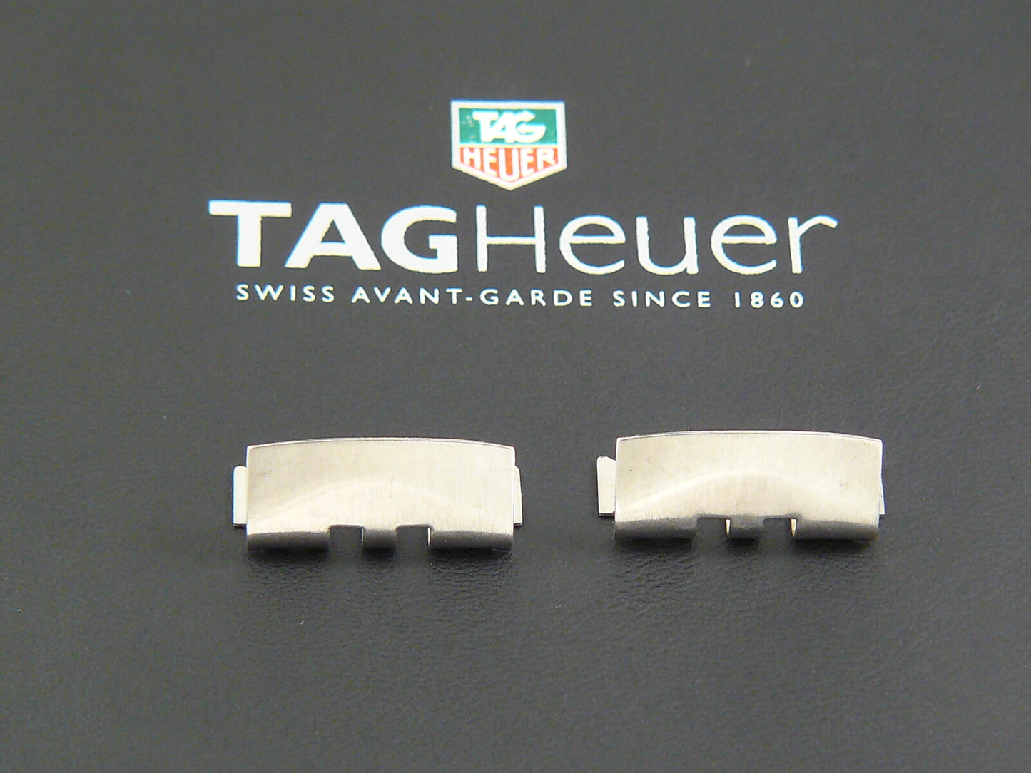 2 Endglieder Jubiläumsarmband Heuer 980.023L Auricoste Spirotechnik Sternzeic...