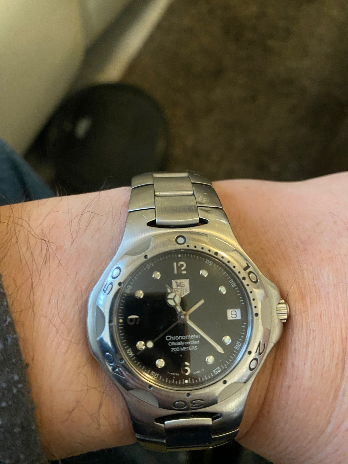Chronomètre TAG Heuer Kirium nouveau mouvement lire texte. Cosmétiquement...