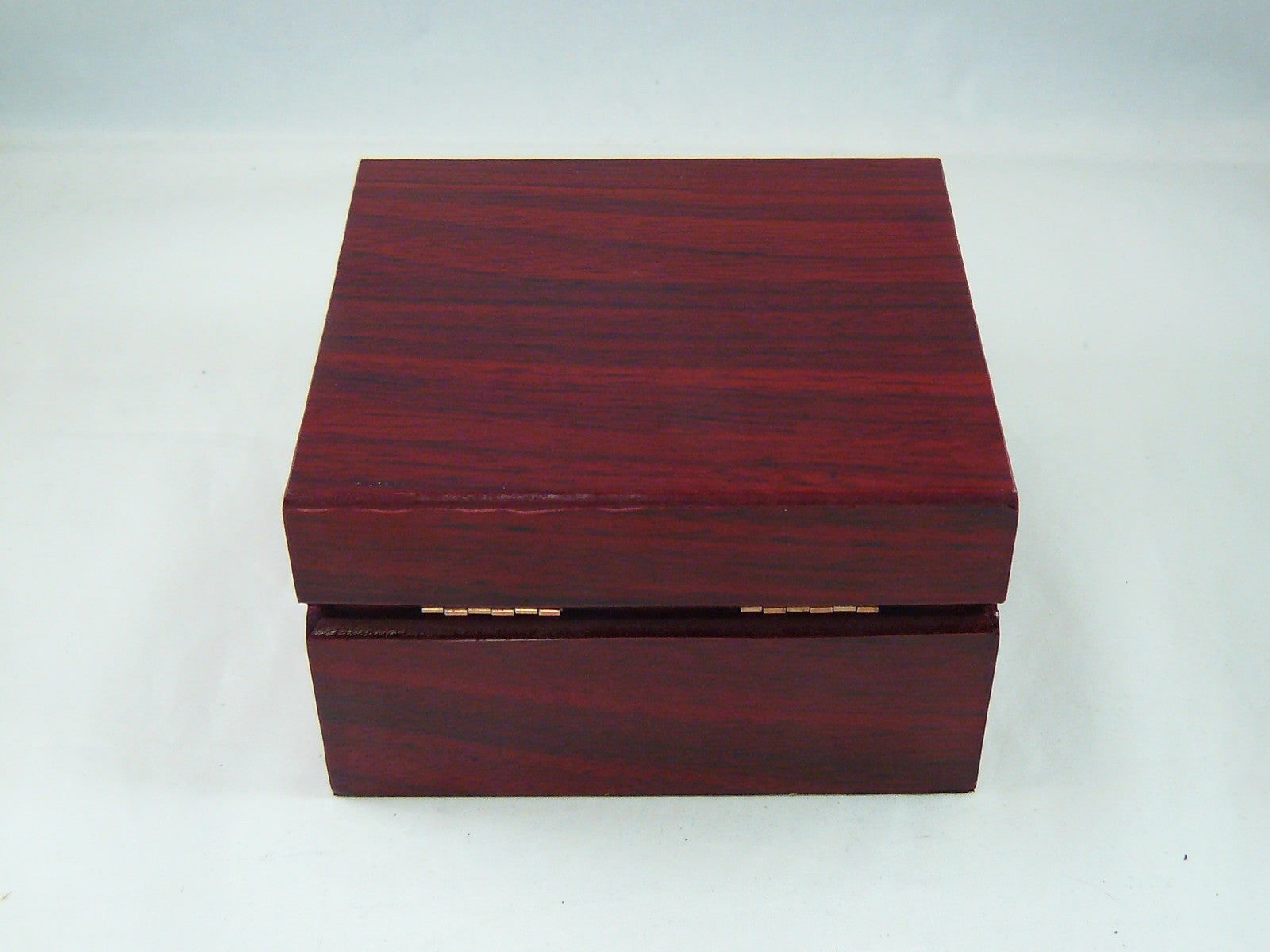 New watch box Rose wood, white leatherette pillow inside, quick shipping from EU