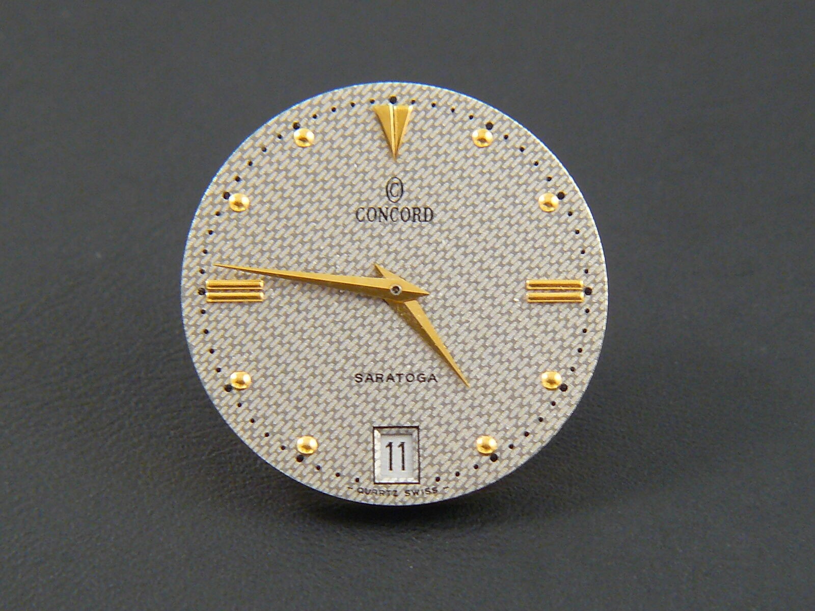 Concord Saratoga Silver-Gold cadran, aiguilles, date, incompl. ETA mouv....